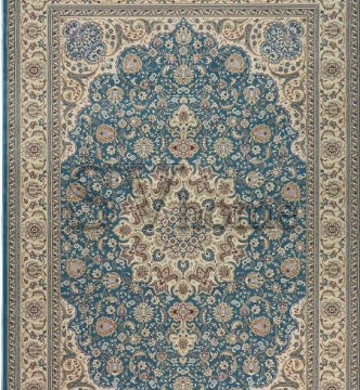 Високощільний килим Royal Esfahan-1.5 2210D Blue-Cream - высокое качество по лучшей цене в Украине.